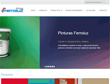 Tablet Screenshot of pinturasferroluz.com